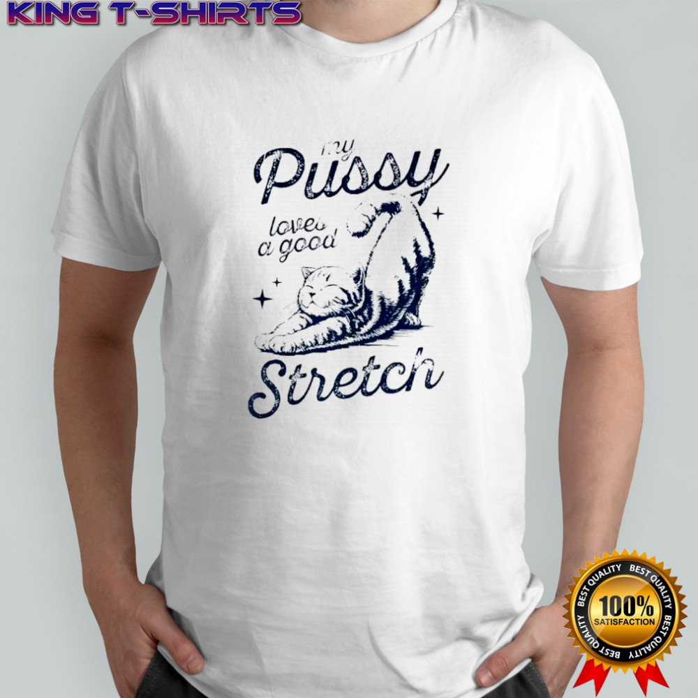 Cat my pussy loves a good stretch shirt