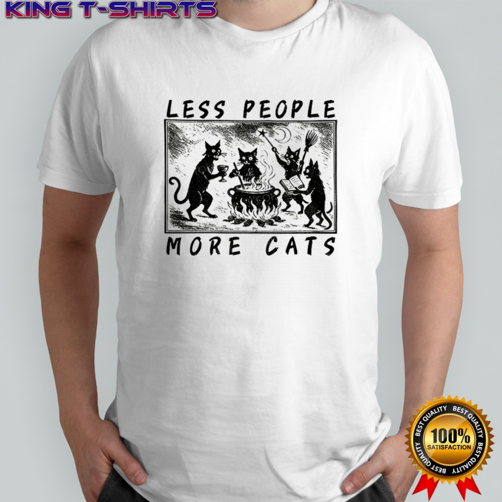Cat sacrifice ceremony less people more cats shirt