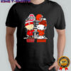 Charlie Brown and Snoopy x Ohio State Buckeyes Cleveland Browns logo shirt
