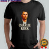 Charlie Kirk big face shirt