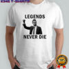 Charlie Kirk legends never die bold typography shirt