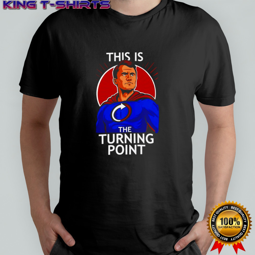 Charlie Kirk Superhero this is the turning point shirt