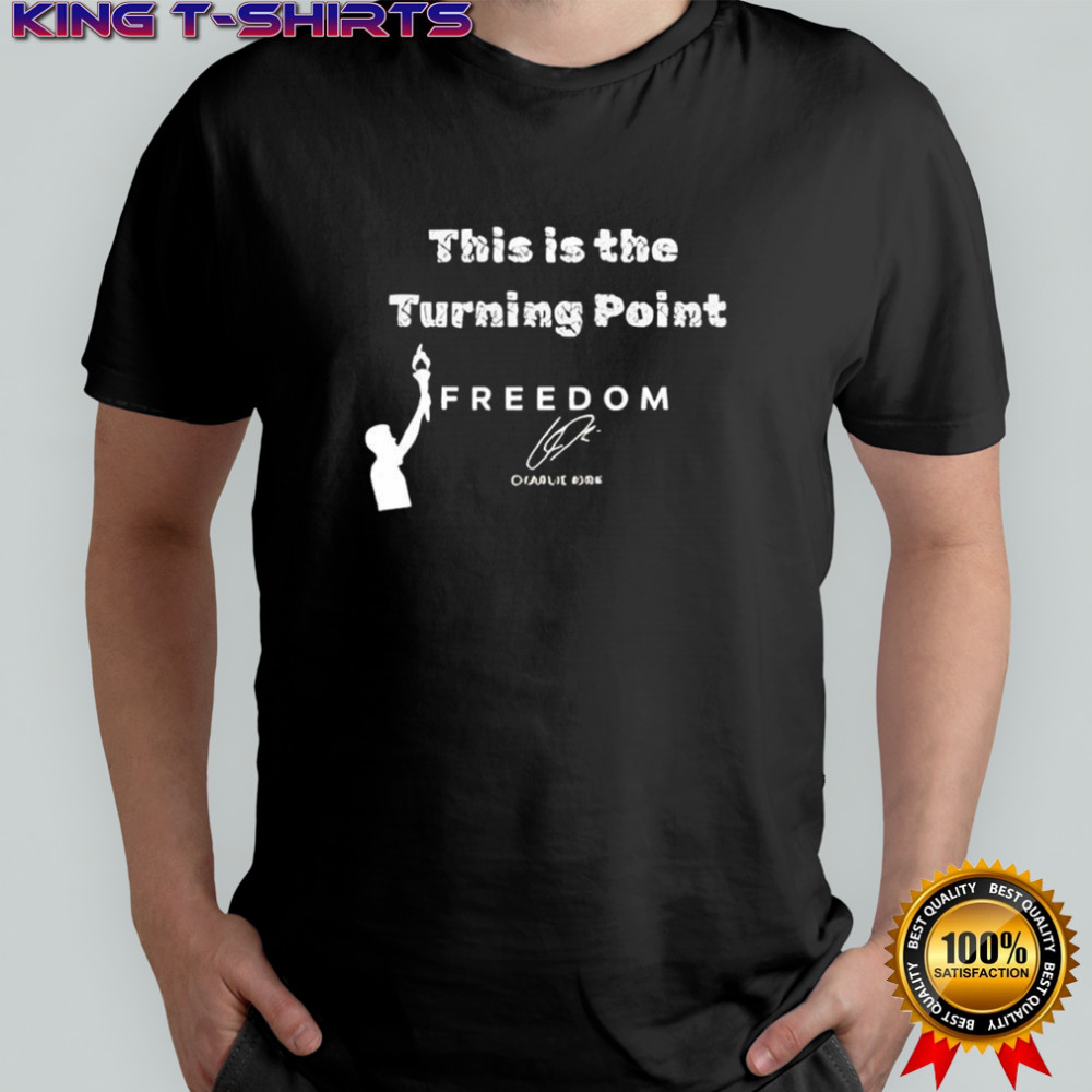 Charlie Kirk This Is The Turning Point signature retro shirt