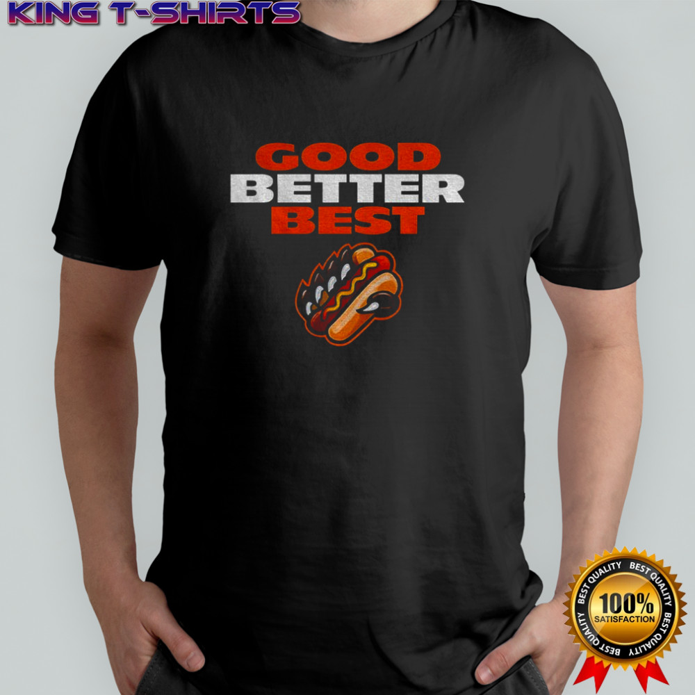 Chicago Bears hotdog good better best shirt