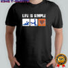 Chicago Bears NFL logo life is simple three pictograms human shirt