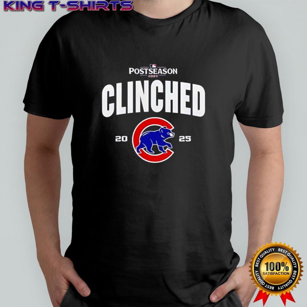 Chicago Cubs Postseason Clinched 2025 MLB playoffs shirt