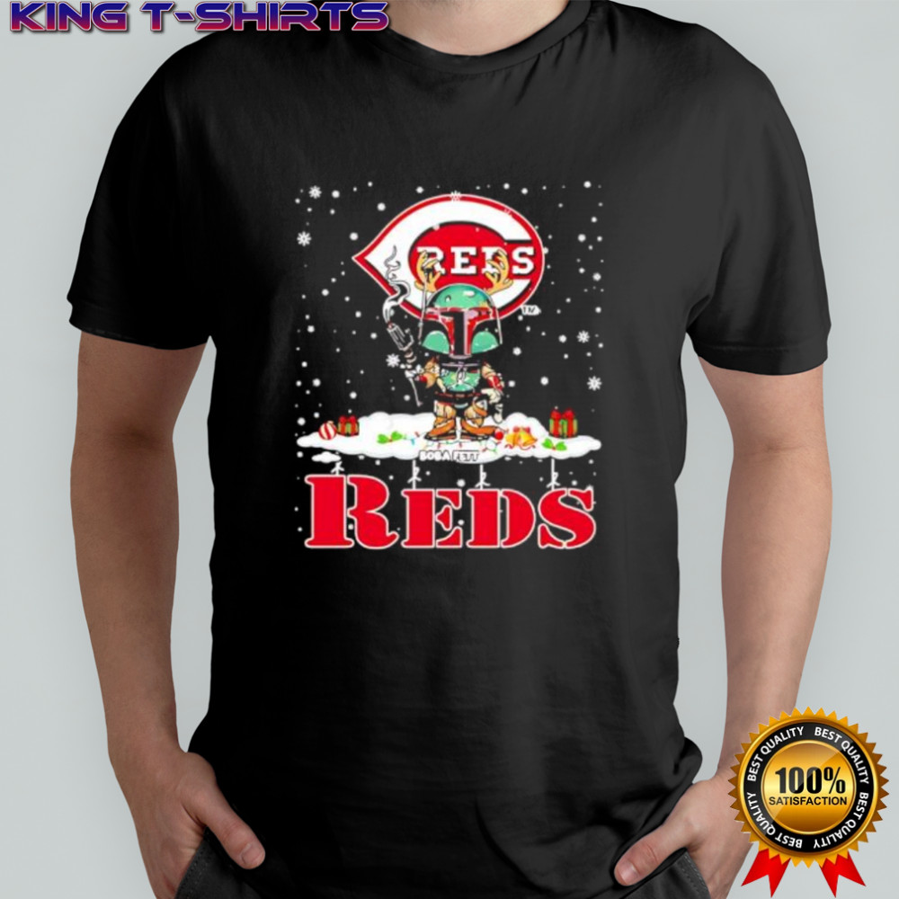 Cincinnati Reds Boba Fett Star Wars Christmas shirt