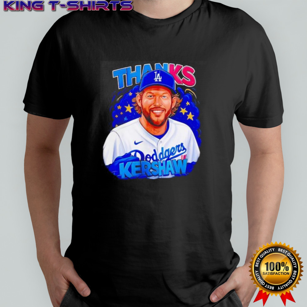 Clayton Kershaw thanks poster shirt