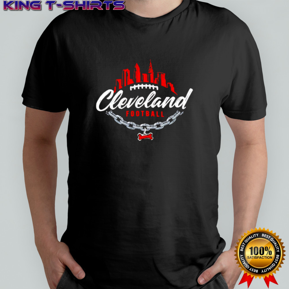 Cleveland football skyline chain shirt