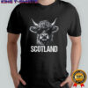Cool Highland Cow Scotland Travel With Sunglasses Funny shirt