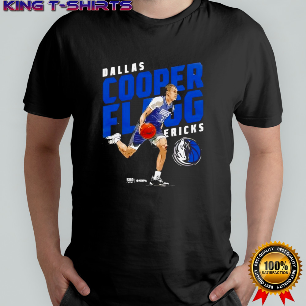 Cooper Flagg Dallas Mavericks logo signature graphic shirt