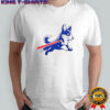 Corgi Buffalo Bills Football Parody Logo T-Shirt