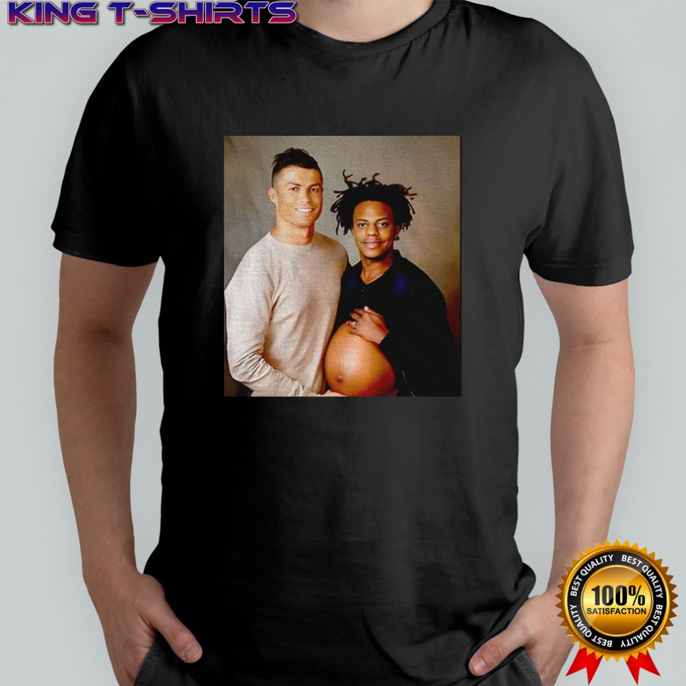 Cristiano Ronaldo and IShowSpeed Pregnant funny photo shirt