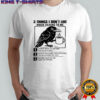 Crow 3 things i don’t like when talking to me don’t talk to me like i’m your child shirt