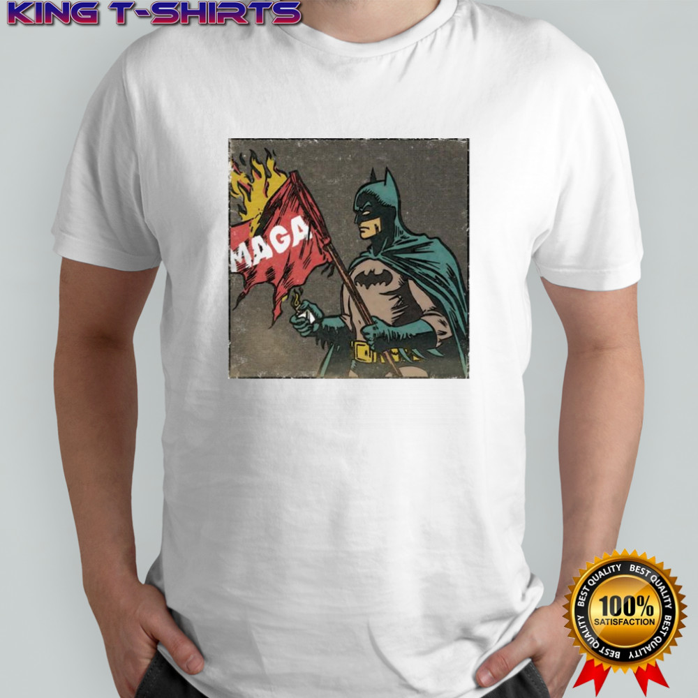 Cult of the Batman MAGA flag graphic shirt