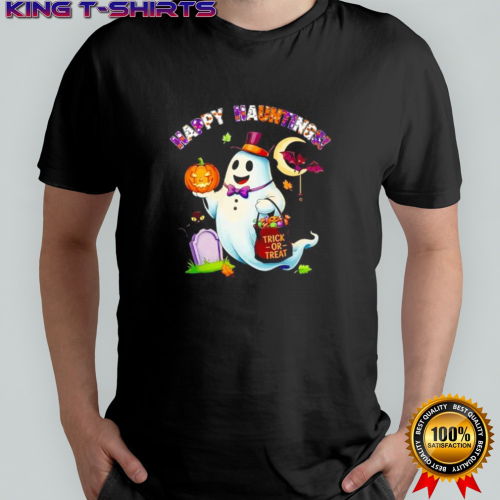 Cute Ghost Trick-or-Treating halloween shirt