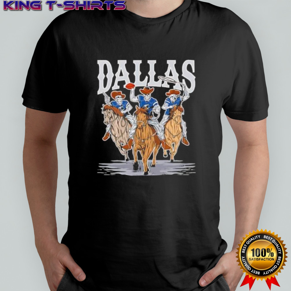 Dallas Cowboys Skeletons on Horses Football shirt