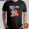 Dallas Football flaming cowboy skeleton player shirt