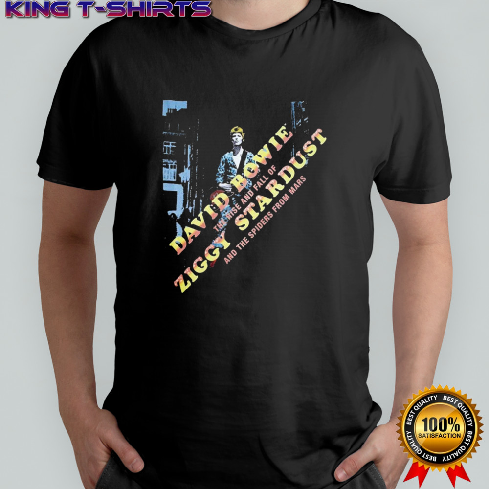 David Bowie The Rise And Fall Of Ziggy Diagonal And The Spiders From Mars T-shirt