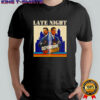 Defending the night Jimmy Kimmel and Stephen Colbert vintage shirt