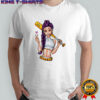 Demon Hunter Purple Haired Girl Baseball Bat shirt