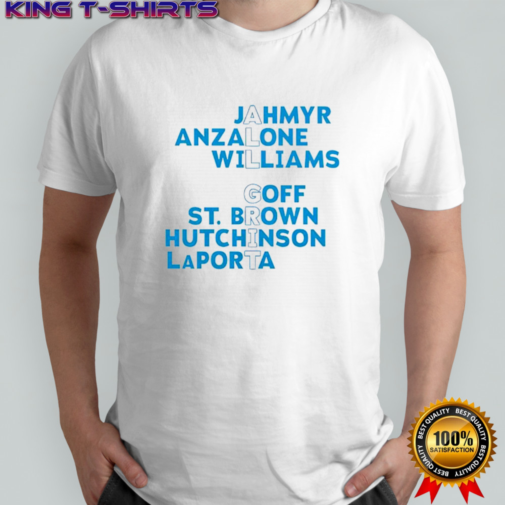 Detroit Lions all grit football player names shirt