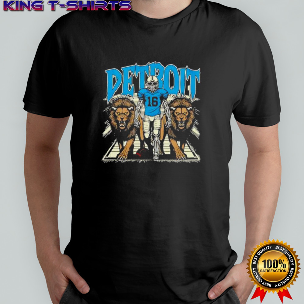 Detroit Lions Skeleton Football Player shirt
