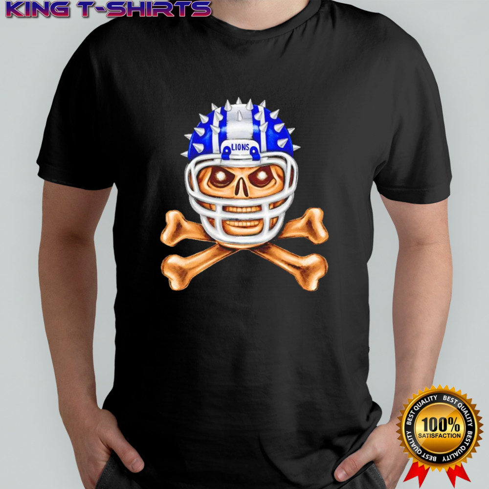 Detroit Lions skull helmet shirt