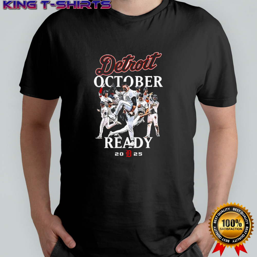 Detroit Tigers MLB october ready 2025 playoffs baseball players shirt