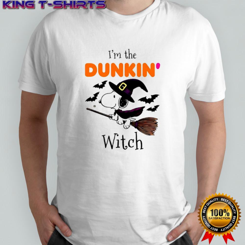 Dunkin’ Donuts X Snoopy I’m the witch Halloween shirt