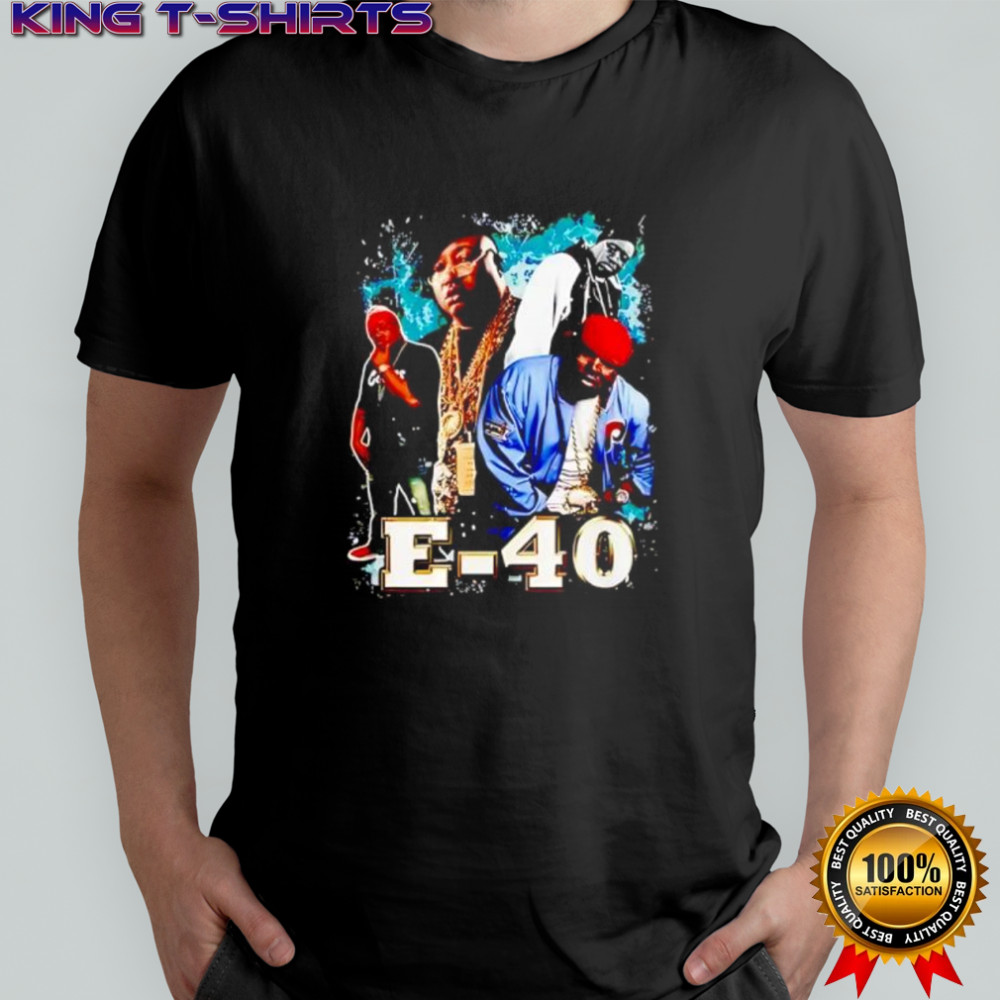 E-40 Rapper Group Hip Hop Musician Portrait shirt