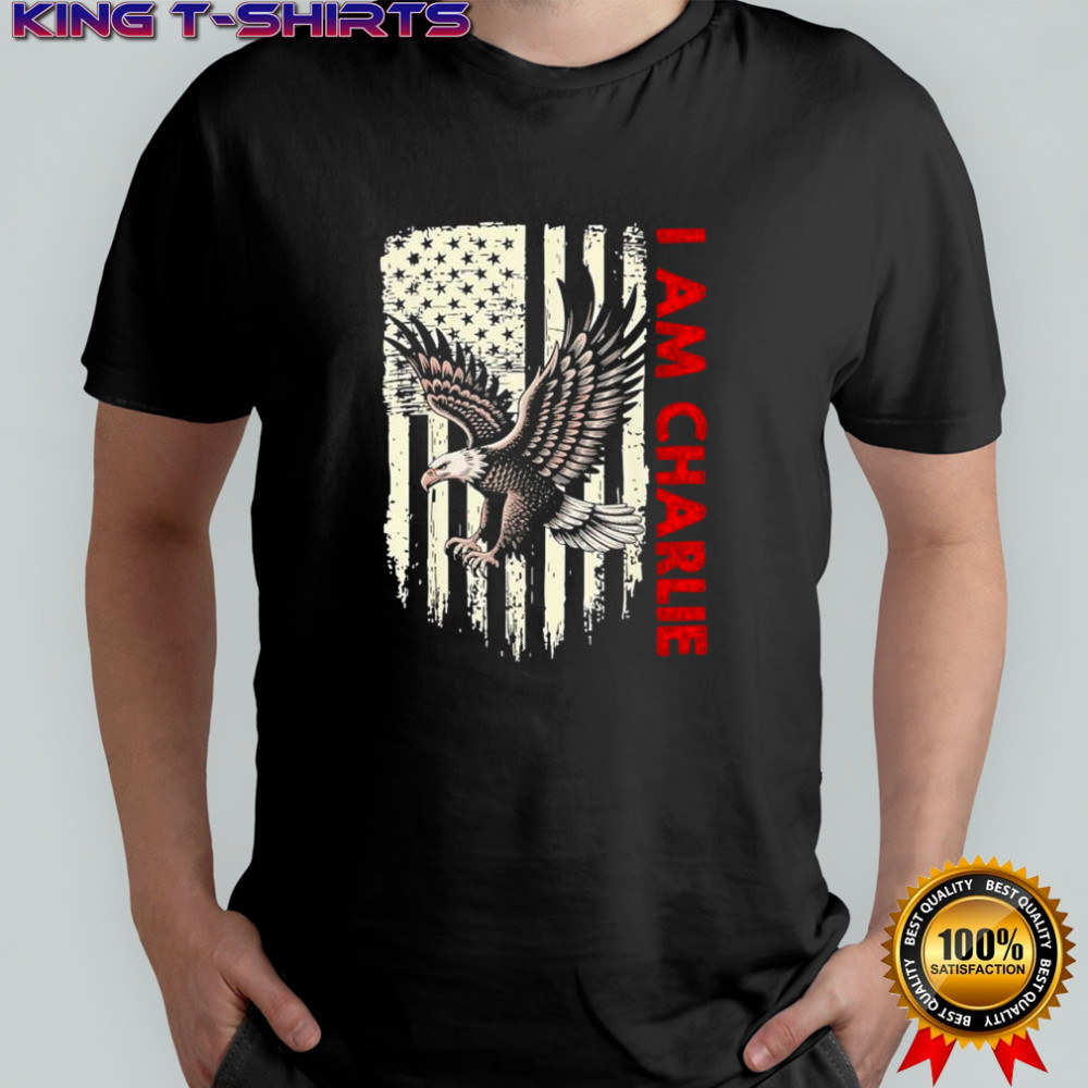Eagle I am Charlie America flag shirt
