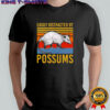Easily Distracted by Possums Vintage Sunset Animal shirt