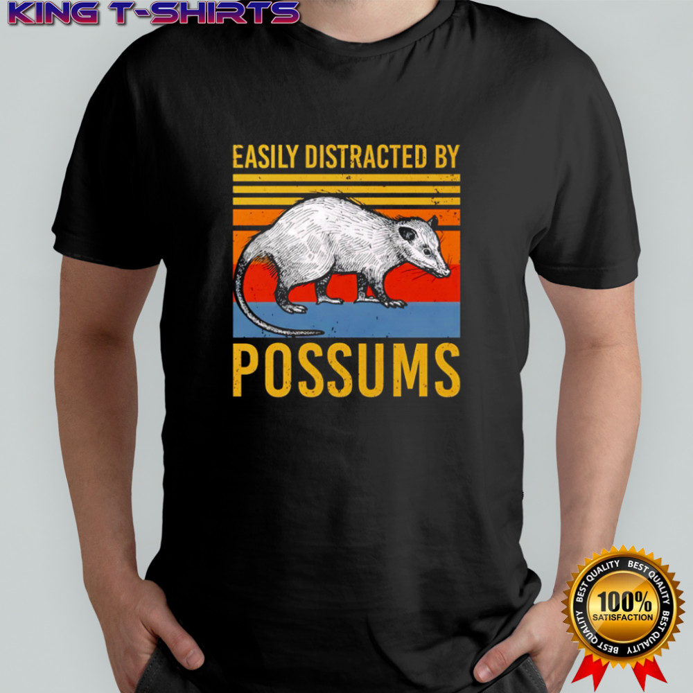 Easily Distracted by Possums Vintage Sunset Animal shirt