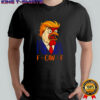 F-Caw-F Funny Chicken Political Humor Satire Trump Parody shirt