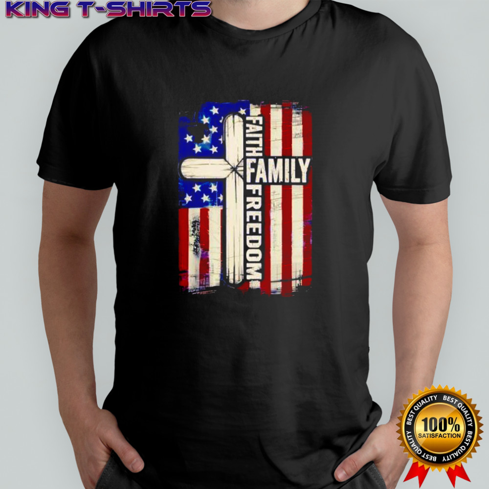 Faith Family Freedom USA Flag shirt