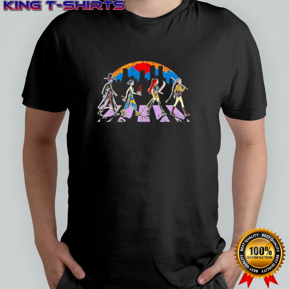 Fantasy Characters Abbey Road Skyline shirt