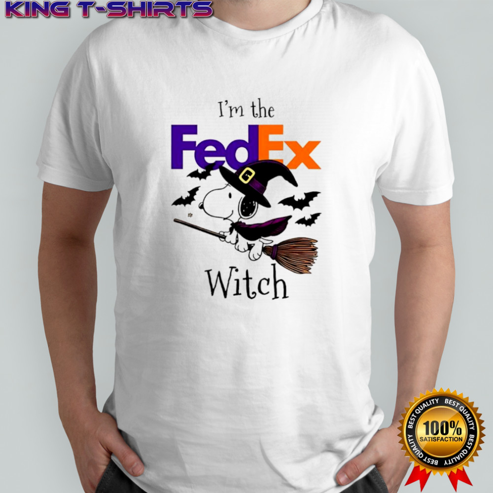FedEx X Snoopy I’m the witch Halloween shirt