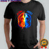 Flame and Frost Yin Yang Phoenix Dragon shirt