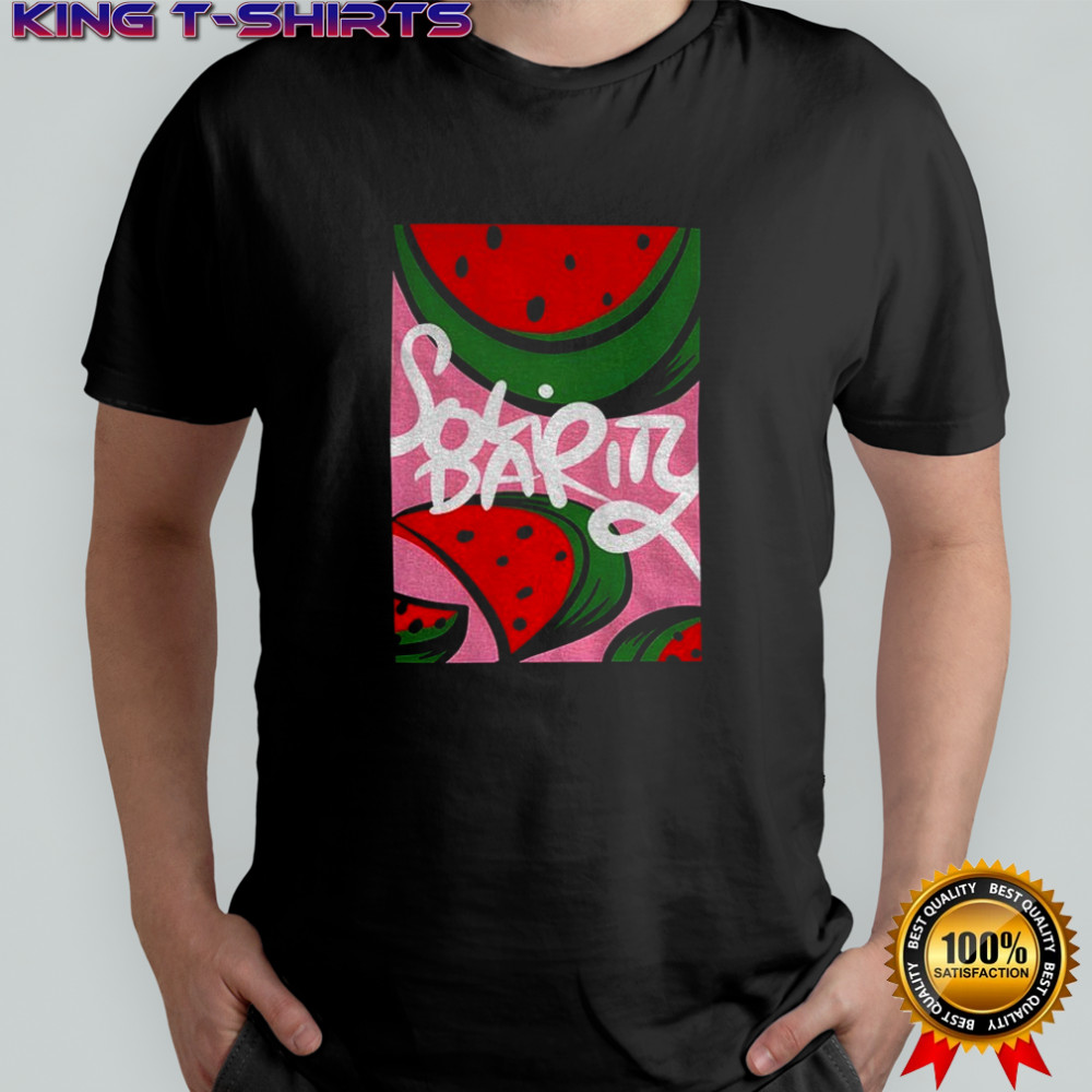 Florence Pugh wearing solidarity palestine shirt