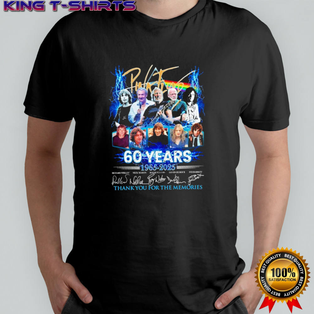 Floyd 60 Years Thank You For The Memories 1965 2025 Signatures T-shirt