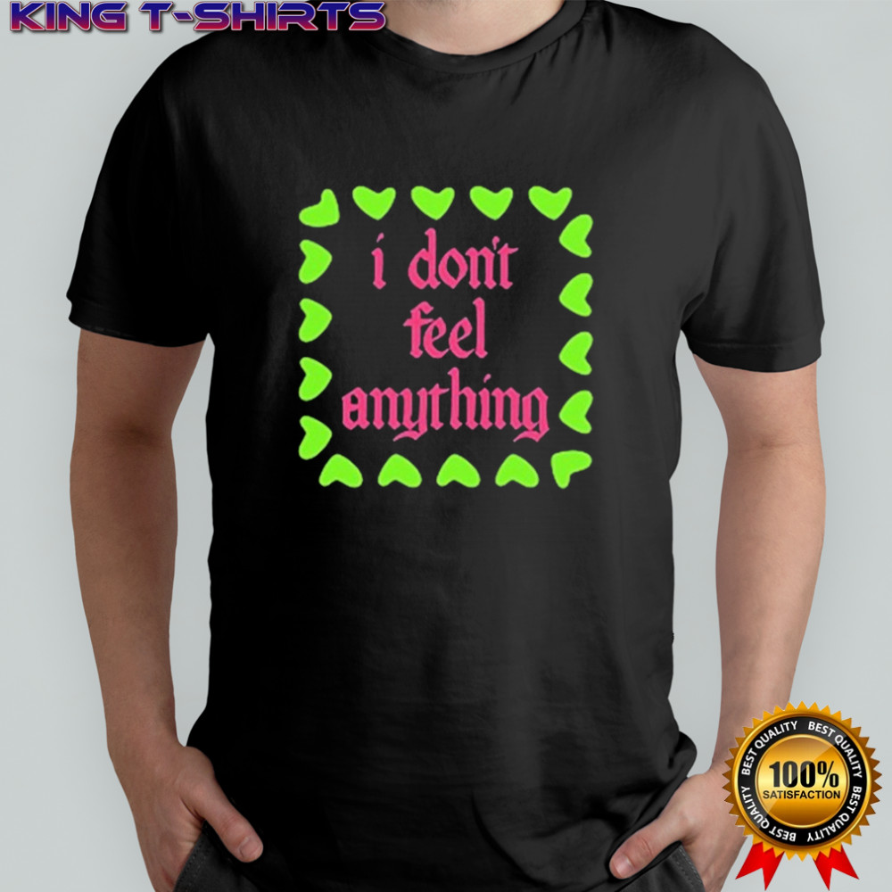 Fontaines DC I Don’t Feel Anything Hearts T-Shirt