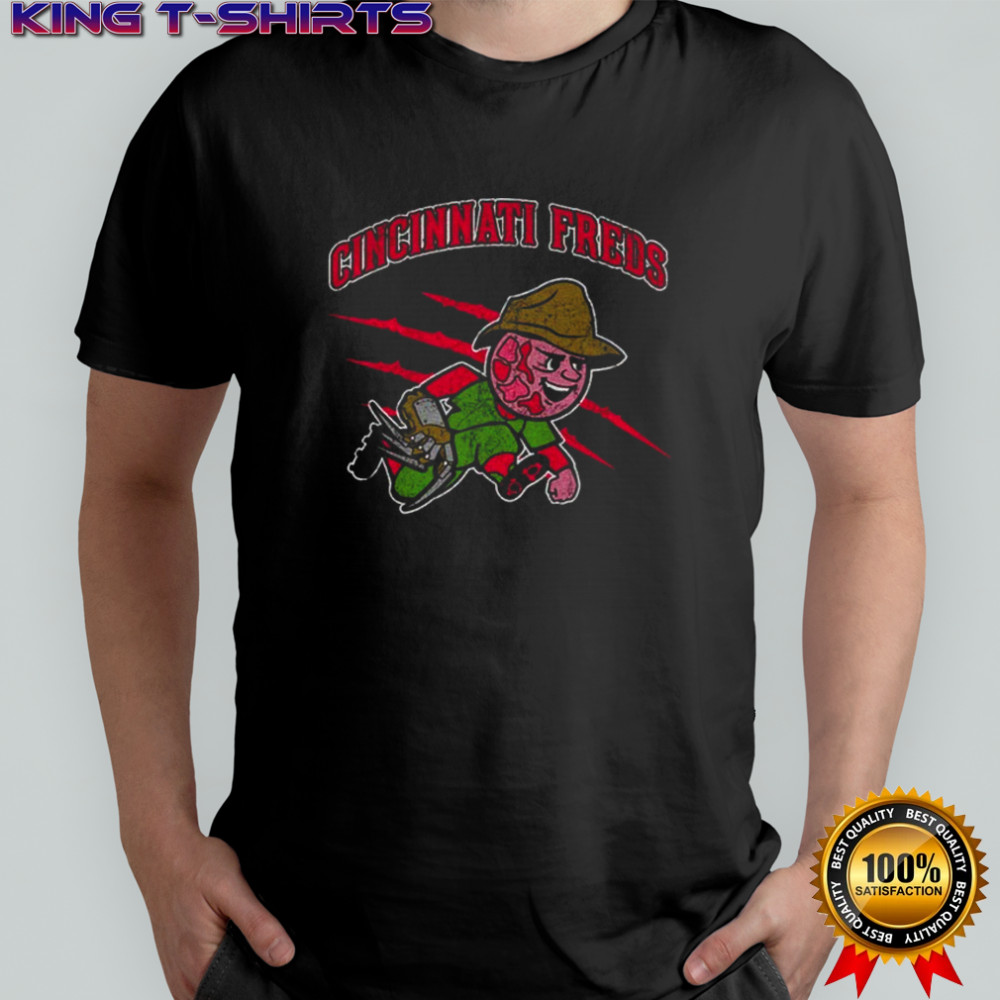 Freddy Krueger The Cincinnati Freds Baseball Team Halloween shirt