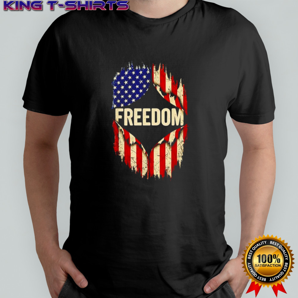 Freedom in America flag shirt