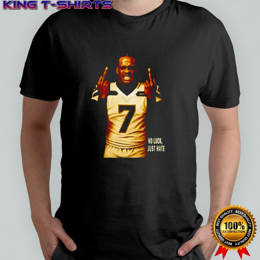 Geno Smith middle finger no luck just hate shirt