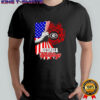 Georgia Bulldogs Fire Dept American Flag shirt