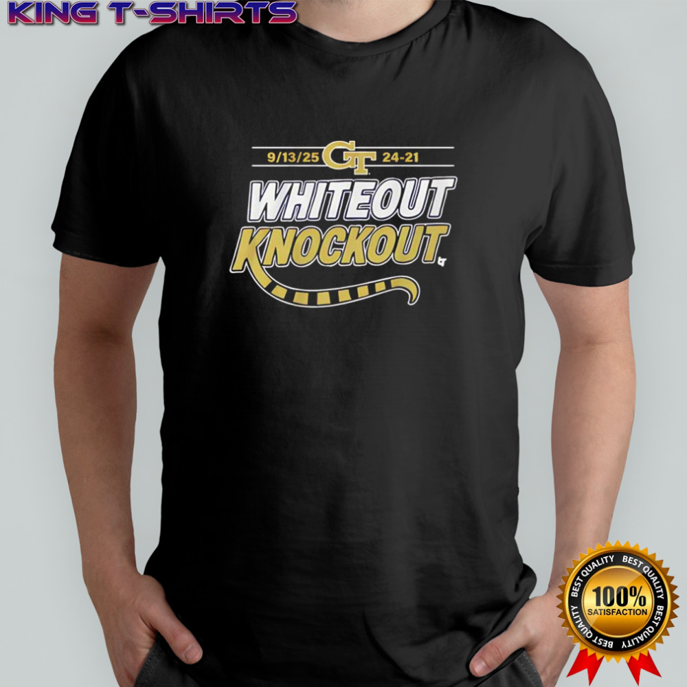 Georgia Tech GT football eptember 13th 2025 Whiteout Knockout shirt