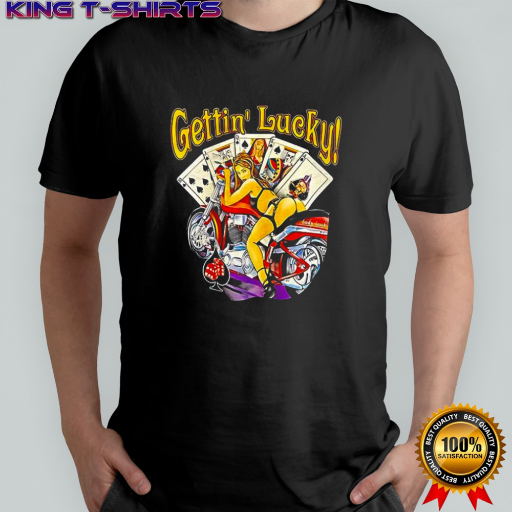 Gettin’ Lucky Biker LS shirt