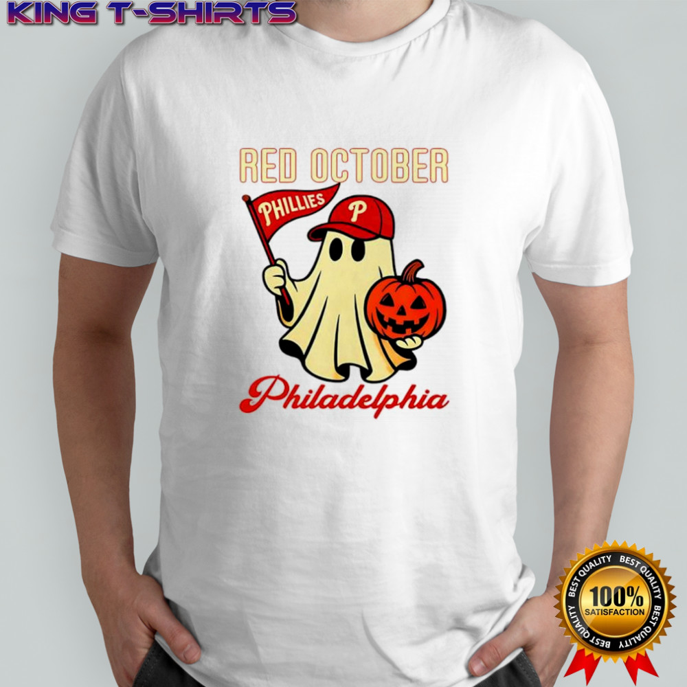 Ghost Philadelphia Phillies Red October Halloween shirt