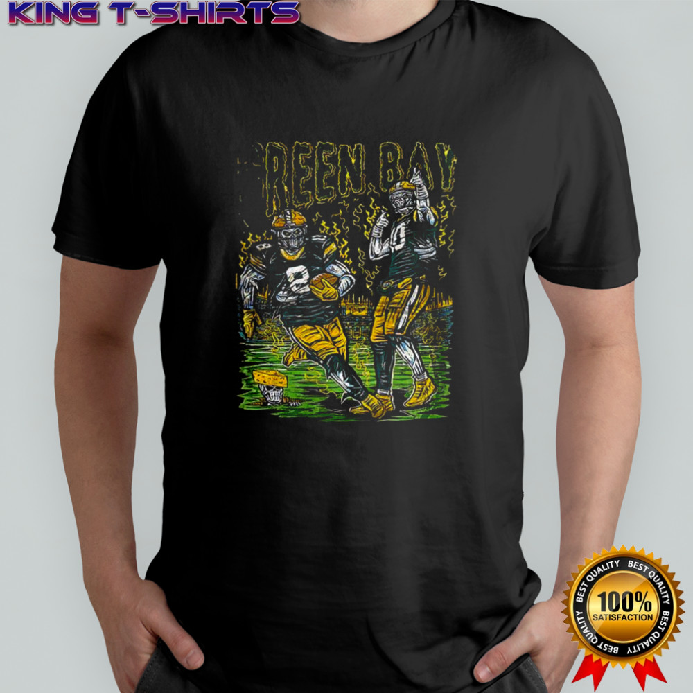 Green Bay Packers Zombie Football Players Halloween Graphic shirt